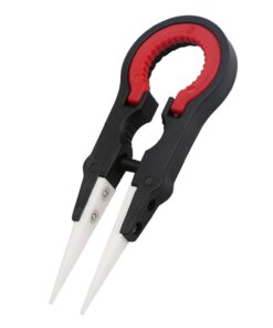 Alternative view of DROK Micro Portable Zirconia Ceramic Pointed Tweezers Precision, Wire Heat Resistant Antimagnetic Tweezers Spanner Tool for Wrapping Coils Adjustment, Precise Electrical Operation