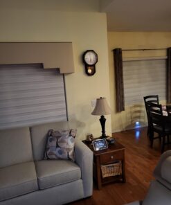 Pendulum Wall Clock - Regulator Clock - Wooden Schoolhouse Wall Clock with Pendulum - Wood Pendulum Clock Battery Operated - Decorative Wall Clocks for Living Room Decor, Home, Office and Gift 18x11 28 61xaHcD759L