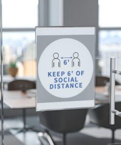 Niubee 8.5x11 inch Wall Mount Acrylic Sign Holder with Double Sided Adhesive Tape for Office, Home, Store, Restaurant-No Drilling (10 Pack) 10 14 61xaM5kXqL