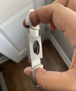 Alaska Bear® Cigar Cutter Stainless Steel Guillotine Double Cut Blade in Black Gift Pouch 32 61xc5NhQArL