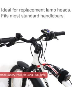 SecurityIng Waterproof 700 Lumens LED Bicycle Light 4 Modes Super Bright Bike Lamp Headlight + 8.4V Rechargeable Battery Pack + Charger for Camping, Cycling, Hiking, Riding 27 61xcX7SuG2L