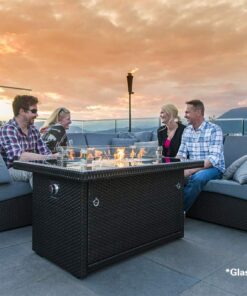 Alternative view of Outland Living 401 Series - 44-Inch Outdoor Propane Gas Fire Table, Espresso Brown/Rectangle