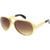 zeroUV - White Square Sunglasses for Men with Colored Reflective Mirror Lens Gold Amber 60 Millimeters 21 61xfCVOwHcL