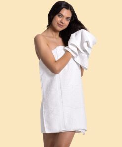 Chakir Turkish Linens 100% Cotton Premium Turkish Towels for Bathroom | 27'' x 54'' (4-Piece Bath Towels - White) 4-Piece Bath Towels 31 61xfvENqBL