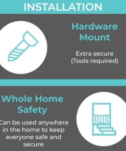 Toddleroo by North States 47.85" Wide Easy Swing & Lock Baby Gate - Series 1: Ideal for Wider Areas and stairways. Hardware Mount. Fits Openings 28.68" - 47.85" Wide (31" Tall, Matte Bronze) 33 61xhtmFgfPL