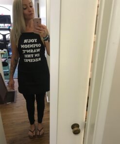 Funny Guy Mugs Your Opinion Wasn't In The Recipe Adjustable Apron with Pockets - Funny Apron for Men and Women - Perfect For Kitchen BBQ Grilling Barbecue Cooking Baking Crafting Gardening Your Opinion Wasn't in the Recipe Apron 15 61xkVLgneYL