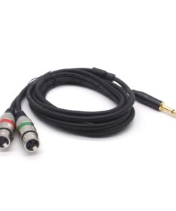 SiYear 10FT 6.35mm (1/4inch) TRS Male Plug to Dual XLR Female Microphone Stereo Unbalanced Audio Converter Adapter Y Splitte Cable Cord (3M 6.35-2XLRF-3M 9 61xlmCHm4L