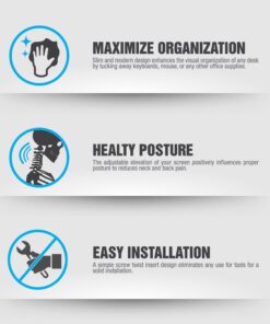 Eutuxia Type-M Tempered Glass Monitor Stand, TV, Laptop, Computer, All-in-One Desktop, Printer Stand/Riser.for Home, Office, Cubicle. Stay Organized & Save Space. 27.8 x 11 x 3.5" Type M 28 61xlmwgezTL