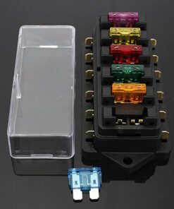 Ninth-City 6 Way Blade Fuse Block Waterproof Fuse Box Holder with Negative Bus ATC/ATO for 12V 24V Boat Marine Yacht Vehicle Auto RV Car Trailer Truck SUV Vehicle 16 61xnEmnUBHL
