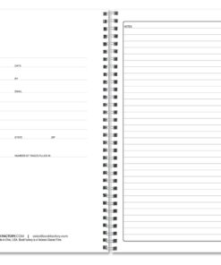 BookFactory Meeting Notebook/Meeting Book for Work- Black 120 Pages (Ruled Format), 8.5in x 11in, Wire-O Bound (MTG-120-7CW-A-(Meetings-K)-MX) 8.5" x 11" 21 61xndAWhSfL