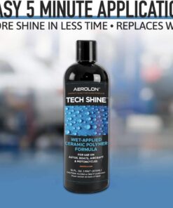 Aerolon Tech Shine: Ceramic Coating for Cars, Car Wax, Car Polish, Ceramic Polymer Coating, Hydrophobic Top Coat Polish and Sealer, 6-8 Applications per Bottle Tech Shine 16 oz. 29 61xoY4 QCSL
