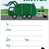 Garbage Truck Birthday Party Invitations - Fill In Style (20 Count) With Envelopes 52 61xomjU3PL