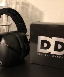 Professional Safety Ear Muffs by Decibel Defense - 37dB NRR - The HIGHEST Rated & MOST COMFORTABLE Ear Protection for Shooting & Industrial Use - THE BEST HEARING PROTECTION...GUARANTEED Regular Black 59 61xpHtGi93L