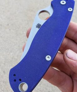 Spyderco Para Military 2 Signature Midnight Blue Knife with 3.42" CPM S110V Steel Blade and Durable G-10 Handle - PlainEdge - C81GPDBL2 39 61xpiVB0L7L