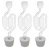 Fastrack Airlocks for Fermenting Bubble Airlock for Wine Making and Beer Making BPA-Free S-Shaped Airlock used for Brewing Wine Beer Pickles & More Transparent Airlock Set Of 3 29 61xpnqvDhbS
