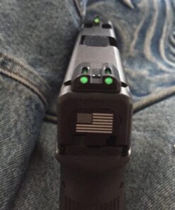 TRUGLO TFO Tritium & Fiber-Optic Handgun Sight | Snag-Resistant Front & Rear Bright Night Sights, Compatible with Glock Handguns Green Glock Low Set 49 61xqMJyWlYL