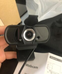 Webcam HD 1080P,Webcam with Microphone, USB Desktop Laptop Camera with 110 Degree Widescreen,Stream Webcam for Calling, Recording,Conferencing, Gaming,Webcam with Privacy Shutter and Tripod BLACK 36 61xrOEY2AtL