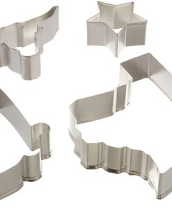 R&M International Texas Cookie Cutters, State, Cowboy Boot, Longhorn, Star, 4-Piece Set Texas State 9 61xrX5PYatS