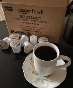 AmazonFresh 80 Ct. K-Cups, Hazelnut Flavored Medium Roast, Keurig K-Cup Brewer Compatible Hazelnut, Medium Roast 80 Count (Pack of 1) 44 61xreuWuoLL