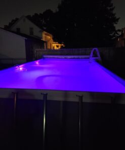 Intex Underwater LED Magnetic Above Ground Wall Pool Light with Magnetic Transmitter and 4 Different Color Options, Multicolor/White Wall Light 36 61xsou4z8mL