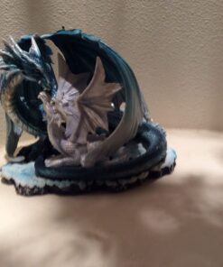 StealStreet SS-G-71533 Light Blue Dragon Mom with White Baby Statue Figurine, 7" 29 61xui1s0gTL
