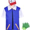 New&Yi Adult Kids Costume Cosplay Jacket Gloves Hat Sets For Trainer Halloween Hoodie X-Large Blue 14 61xwZtp5yLL