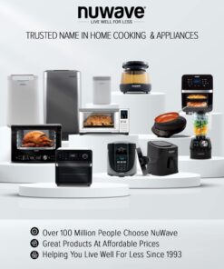 Nuwave Flex Precision Induction Cooktop, Portable, Large 6.5” Heating Coil, 10.25” Shatter-Proof Ceramic Glass, 3 Watt Settings, 4Qt Induction-Ready Healthy Ceramic Non-Stick Everyday Pan with Lid PIC Flex + 4Qt Everyday Pan 21 61xwm1M5hHL