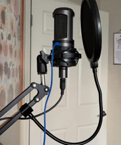 Audio-Technica AT2020USB+ Cardioid Condenser USB Microphone, With Built-In Headphone Jack & Volume Control, Perfect for Content Creators (Black) AT2020USB+ Black 36 61xyaQMoFRL