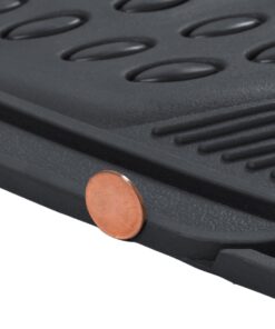 BDK M783 DuraChannel Heavy Duty Rubber Car Floor Mats Liner for Auto - All Weather 3 Piece Set Front & Rear, Fits Car Truck SUV Van, Universal Trim to Fit Black 35 61y07qWmWGL