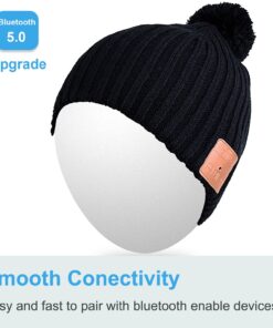 Rotibox Bluetooth Beanie Hat Wireless Headphone for Outdoor Sports Xmas Gifts One Size Bb005-black 8 61y3FgFJjqL