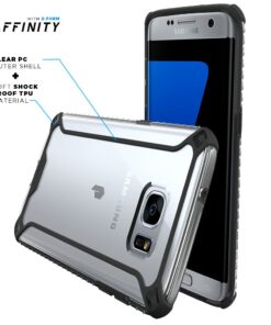 Alternative view of Galaxy S7 Edge Case, POETIC [Affinity Series] [Premium Thin][Corner Protection] No Bulk/Protection Where its Needed/Dual Material Protective Bumper Case for Samsung Galaxy S7 Edge Black/Clear