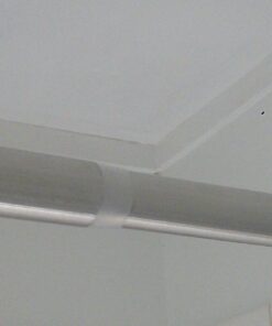 iDesign Astor Metal Tension, Adjustable Customizable Curtain Rod for Bathtub, Shower Stall, Closet, Doorway, 43-75", Brushed Stainless Steel,78570 43-75" Set of 1 40 61y5CC3cRsL