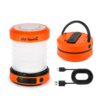 ThorFire LED Camping Lantern Lights Hand Crank USB Rechargeable Lanterns Collapsible Mini Flashlight Emergency Torch Night Light Tent Lamp for Camping Hiking Tent Garden Patio - CL01 Orange