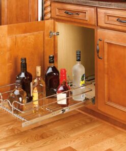 Rev-A-Shelf - 5WB1-1822-CR - 18 in. W x 22 in. D Base Cabinet Pull-Out Chrome Wire Basket 18 Inch 27 61y6HkEtQPL