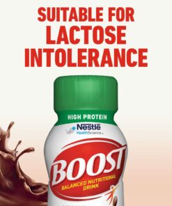 BOOST High Protein Balanced Nutritional Drink, Rich Chocolate, 8 Ounce Bottle (Pack of 24) 36 61y86FSg0fL