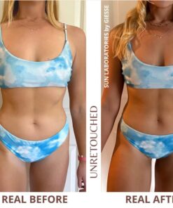 Sun Laboratories By Giesee Dark Sunsation Tinted Self Tanning Lotion 8 oz | Fake Tan, Self Tan, Self Tanner | Organic, Non Toxic Body Bronzer & Face Tanning Lotion | Sunless Tan, Instant Natural Tan, 8 Ounce Very Dark 19 61y8gV96quL