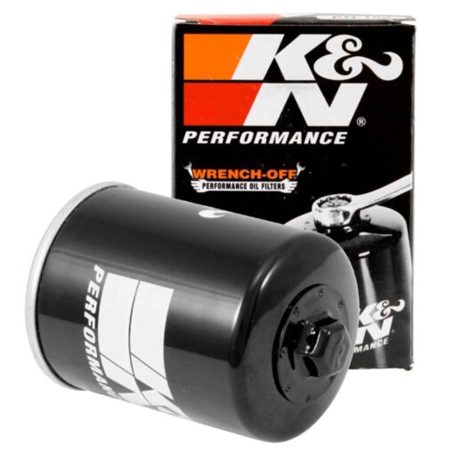 K&N Motorcycle Oil Filter: High Performance, Premium, Designed to be used with Synthetic or Conventional Oils: Fits Select Polaris Side-by-Side and ATV Models, KN-198 BLACK