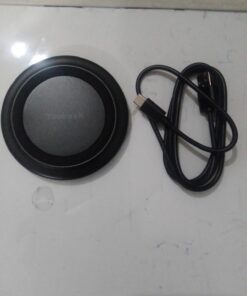 Yootech Wireless Charger,10W Max Fast Wireless Charging Pad Compatible with iPhone 15/15 Plus/15 Pro Max/14/13/SE 2022/12/11/X/8,Samsung Galaxy S22/S21/S20,for AirPods Pro 2(No AC Adapter) Black/Black 37 61y8r3999yL