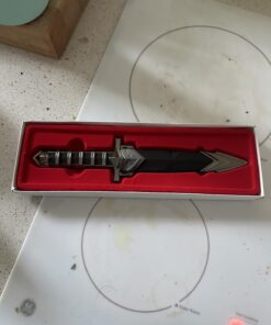 Velocity Airsoft KM6002 440 Stainless Steel 11" Double Edged Dark Assassin Dagger with Sheath 30 61y92oki8qL