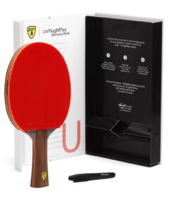 Killerspin Jet800 Speed N2 Ping Pong Paddle with Storage Case Red/Black 16 61y99hNJ8qL