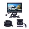 Camecho Vehicle Backup Camera 7" Monitor,18 IR Night Vision Rear View Camera Without Guide Line IP 68 Waterproof, 4 Pins Aviation Extension Cable for 33FT Length RVs, Bus, Trailer,Truck 54 61yCM3kXfxL