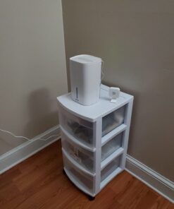 Pure Enrichment® PureDry™ Mini Dehumidifier - 27oz Compact Water Tank Eliminates 300ml/day of Excess Moisture from Closets, Bathrooms, Boats, Kitchens, and Other Small Rooms and Living Spaces 46 61yCkaNmKSL