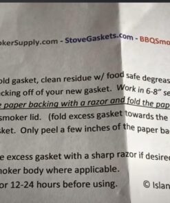 1/2" x 1/8" LavaLock High Temp BBQ Gasket Smoker Seal for Nomex Door Lid, Self Stick Grey 46 61yIaha94UL