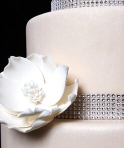 Silver Diamond Sparkling Rhinestone Mesh Ribbon for Event Decorations, Wedding Cake, Birthdays, Baby Shower, Arts & Crafts, 4.75" x 10 Yards, 24 Row, 1 Roll 37 61yKPsGNj2L 1