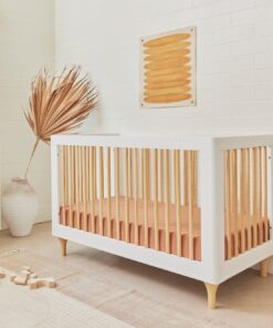 Babyletto Lolly 3-in-1 Convertible Crib with Toddler Bed Conversion Kit in White and Natural, Greenguard Gold Certified White/Natural 25 61yKbH5sQZL