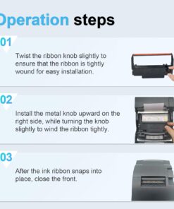 myCartridge ERC30 ERC30 ERC-30 ERC/30/34/38 B/R Compatible Ribbon Cartridge for use in ERC38 NK506 Printer (Black Red, 12-Pack) ERC30 Erc30-12p 10 61yKgrTmhgL 1