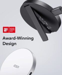 ESR Charger for Magsafe,Wireless Charger Kickstand, Charger for iPhone 15/14/14 Plus/14 Pro/14 Pro Max and iPhone 13/12 Series, with 5ft Removable Cable, Adapter Not Included, Black 1 PACK 34 61yL7VHZGJL