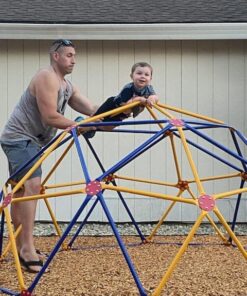 EASY OUTDOOR Space Dome Climber – Rust and UV Resistant Steel – 1000 lb. Capacity – for Kids Ages 3 to 9 47 61yLMfZXnOL