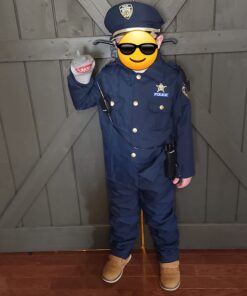 Dress Up America Police Costume for Kids - Police Officer Costume for Boys - Cop Uniform Set With Accessories Medium 38 61yMDzXWdpL