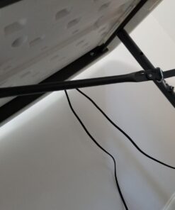 LIFETIME 80160 Commercial Height Adjustable Folding Utility Table, 4 Feet, White Granite 50 61yMR5sosL